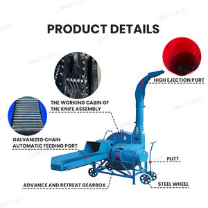 1 में 2 संयुक्त पशुधन फ़ीड घास चारा चारा चारा के डंठल क्रशर चॉफ कटर मशीन पशु फ़ीड फार्म - Product Image 4
