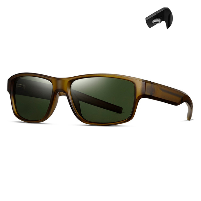 Fashion Square Men's Polarized Sun Glasses Street Photography Fishing Sports Sunglasses for Men