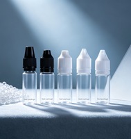 Déstockage – Bouteilles compte-gouttes en plastique PET de 20 ml, couleur noire, pour jus, huiles essentielles et encre