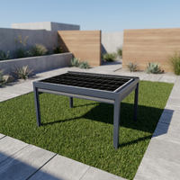 Pergola de jardin autoportante en aluminium avec toit à lames, kit DIY, système de panneaux solaires, revêtement poudré, pour balcon