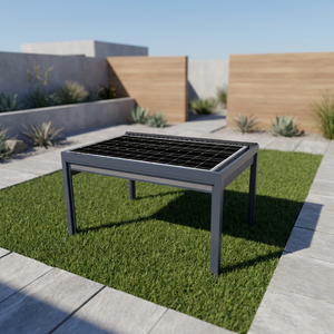 Pergola de <span class=keywords><strong>jardin</strong></span> autoportante en aluminium avec toit à lames, kit DIY, système de panneaux solaires, revêtement poudré, pour balcon - Product Image 1