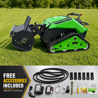 Livraison gratuite, moteur diesel, petit robot coupe-herbe, largeur de coupe 800 mm, tondeuse à gazon télécommandée sur chenilles