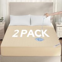 Protecteur de matelas matelassé imperméable OEKO-TEX, lot de 2, hypoallergénique, anti-poussière, personnalisable OEM/ODM