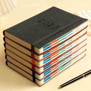 Cuaderno Personalizado con Logotipo, Promocional, A5, A6, A7, 100 Hojas, Cuaderno de Tapa Dura de Cuero PU con Banda Elástica - Product Image 2