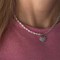 Collares de Perlas de Agua Dulce Naturales, Estilo Veraniego, para Vacaciones en la Playa, Joyería Artesanal con Temática Oceánica, Regalos para Mujer, Venta al Por Mayor