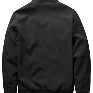 Chaqueta Bomber de Nailon para Hombre, Nueva Colección 2026, de Alta Calidad, Estilo Casual de Invierno, con Cuello Alto, Bordado Personalizado Frontal, Cierre de Cremallera, Resistente al Viento - Product Image 3