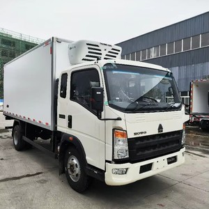 Camions frigorifiques légers SINOTRUK Howo pour le transport alimentaire, 4x2, <span class=keywords><strong>4x4</strong></span>, 6 roues, neufs et d'<span class=keywords><strong>occasion</strong></span>, 5 tonnes, 10 tonnes, petits camions frigorifiques à vendre - Product Image 2