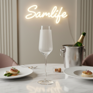 Flûtes à <span class=keywords><strong>champagne</strong></span> en cristal soufflé et taillé à la main Samlife-FL26063 Premium - Product Image 3