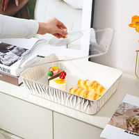Opbergorganizer voor thuis, creatieve plastic opbergbakjes, milieuvriendelijk, modern, luxe, voor snacks, fruit, sieraden, parfum, cosmetica.