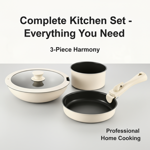 Venta al por mayor de fábrica, <span class=keywords><strong>4</strong></span> piezas, multifunción, mango extraíble, olla para sopa, sartén, Wok, juegos de utensilios de cocina pequeños antiadherentes para el hogar - Product Image 2