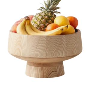 Juego de dos cuencos de madera de mango tallados a mano para cocina Mesa de comedor de la mejor calidad con logotipo personalizado - Product Image 4