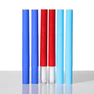 Toptan 1ml 2ml 3ml 5ml boş kozmetik çevirmeli kalem tırnak yağı dudak parlatıcısı tüp için Metal kabuk ile