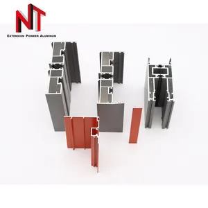 NT fabrication en chine egypte profilé coulissant en aluminium anodisé personnalisé cadre d'extrusion profilé coulissant bordure