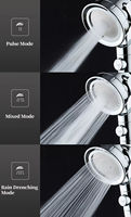 Pommeau de Douche Filtrant Portable à Haute Pression 3 Fonctions en Plastique ABS Économiseur d'Eau pour Salle de Bain d'Hôtel