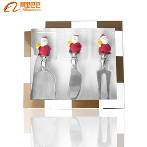 Santa Claus Cutlery Set With Star Shape Knife Cheese Knife Avocado Knife Fruit Fork And Two Fork Christmas Tableware - Product Image 2
