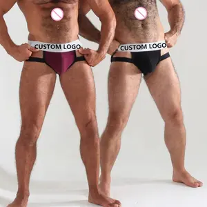 帕顿工厂定制尼龙网舒适透气Cuecas Jockstrap同性恋内衣男士性感Jockstrap Jock strap丁字裤