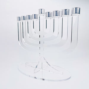 Utilisation des vacances Menorah de Hanoukka Judaica Lucite Menorah de Hanoukka - Product Image 4