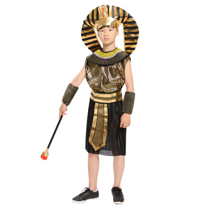 Costume da Cosplay del piccolo principe faraone di Halloween per bambini piccoli Samurai egizi - Product Image 3