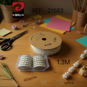 Cordones de Cuentas de Plástico de 1.3M, Hechos a Mano, para Manualidades y Proyectos Creativos - Product Image 3