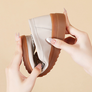 <span class=keywords><strong>Scarpe</strong></span> da donna autunno-estate stile coreano, larghezza ampia, con zeppa, suola morbida, comode per il lavoro quotidiano, slip-on, mocassini, <span class=keywords><strong>scarpe</strong></span> pigre - Product Image 5