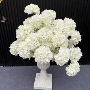Vente en gros grande pièce centrale de boule de fleur blanche rose pièce maîtresse de boule de fleur de rose de mariage pour la décoration de mariage - Product Image 5