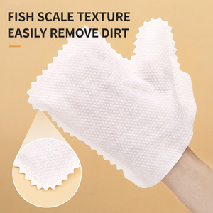 Guantes de limpieza gruesos de tela no tejida, paño antiestático para lavar platos, para uso en la cocina, color blanco, envío directo - Product Image 3