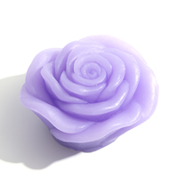 Savon à la glycérine en forme de fleur de rose fait à la main en gros avec de l'art
