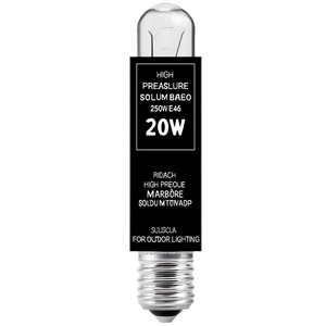 Lampada tubolare al sodio ad alta pressione 250W con attacco E40 per illuminazione esterna - Product Image 2