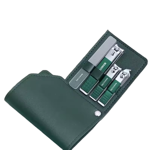 Factory Supply Custom Black Manicure Set 3 in 1 Straight Edge Toe Cutter Finger Nipper Nail <b>File</b> in <b>Box</b> - Product Image 1