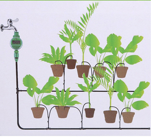 Taman elektronik LCD Pengendali Air irigasi pengatur waktu air dengan penyemprot kabut penyiraman sistem irigasi pemasok - Product Image 2
