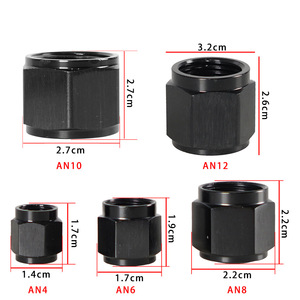 Conectores de línea de combustible de aluminio AN4 AN6 AN8 AN10 AN12 negros para actualización y reequipamiento - Product Image 4