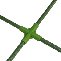 Support de fixation de plantes en plastique, connecteur d'angle à poils fixe, 3 voies et 4 voies de 11mm