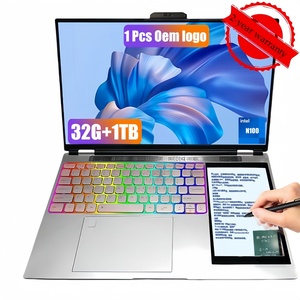 ลดราคาพิเศษ HL156D โน้ตบุ๊คธุรกิจ 2-in-1 หน้าจอคู่ 15.6"+7" ระบบสัมผัส ไร้สาย 11 Quad-Core SSD แบรนด์ดังจากอังกฤษ - Product Image 6