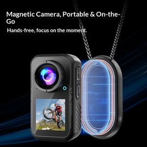 Mini caméra d'action 5K à double écran, WiFi, étanche, caméra corporelle, écran tactile, portable pour le cyclisme, la randonnée, le vlogging - Product Image 5