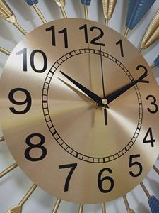 Horloge murale en métal en forme de <span class=keywords><strong>soleil</strong></span> pour la décoration du salon, nouvelle collection, vente en gros - Product Image 3
