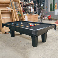 Mesa de Billar Profesional Personalizada, Pizarra de 25 mm, Marco de Madera Maciza, Tela de Lana Plegable de Goma, para Bar, Club, Hotel, Sala de Juegos TP-Z929