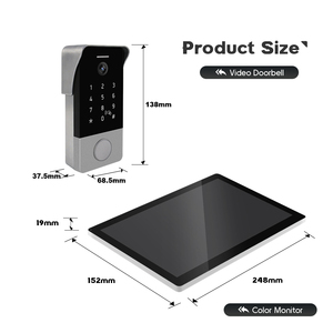 <span class=keywords><strong>Interphone</strong></span> vidéo numérique intelligent IP à 2 fils pour appartement - Product Image 4