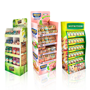 Tùy chỉnh cho có thể gập lại UV tráng Snack hiển thị các tông đứng cho các cửa hàng bán lẻ sàn quảng cáo và gấp kệ trưng bày - Product Image 3