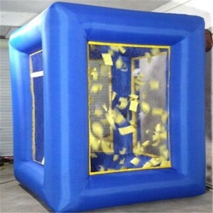 เครื่องเป่าเงินแบบเป่าลมตู้ใส่เงินแบบลูกบาศก์เงินสดเครื่องเป่าลมสีขาวสำหรับงานกิจกรรม - Product Image 5