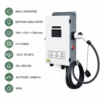 Borne de Recharge DC CCS2 40kW Double Pistolet OCPP 1.6J Paiement Rapide IP54 pour Centre Commercial, Parking, Bureau avec Écran Tactile, Compteur d'Énergie, Facturation et NFC