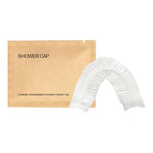 Accesorios de Viaje, Producto de Higiene Personal, Amenidades para Huéspedes de Hotel, Gorro de Ducha Desechable Impermeable de PE Transparente Envuelto Individualmente - Product Image 1