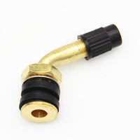 WANOU Valve de pneu Tubeless en métal pour moto Scooter voiture ATV vélo Quad 90 135 degrés cuivre argent valve coudée droite
