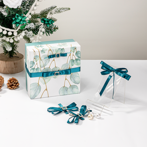 โบว์ริบบิ้นผ้าซาตินสีน้ำเงินลายจุด ขนาด 1 ซม. สำหรับขายส่ง โบว์สำเร็จรูปพร้อมเชือกผูก สำหรับตกแต่งวันหยุด ห่อของขวัญ - Product Image 6