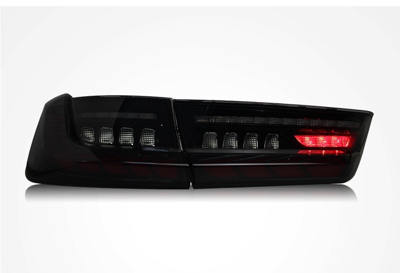 Led taillight assembly blackened model (set)