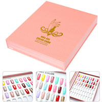Livre d'exposition d'ongles en 216 couleurs, étagère de présentation Nail Art, Gel vernis à ongles, carte de couleur, peinture, panneau dédié avec les faux ongles