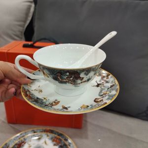 Wholesale Gold Vintage <b>Tea</b> <b>Cup</b> and Saucer <b>Set</b> Jungle Animals Coffee <b>Cup</b> <b>Set</b> Bone China <b>Tea</b> <b>Cup</b> <b>Sets</b> for Arabic - Product Image 5