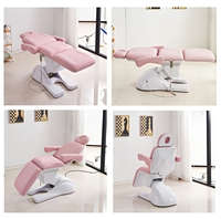 Table de massage rose moderne, lit de spa cosmétique, lit de massage électrique à 3/4 moteurs, salon de beauté, lit de massage