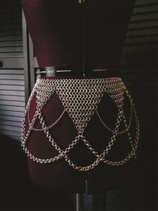 Armadura de Malla Metálica Medieval Antigua, Artículo Decorativo Rústico Metálico, Artesanía Calvin - Product Image 3