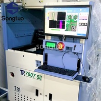Ispezione di pasta saldante di seconda mano TRI TR7007 SII Online 3D saldatura pasta ispezione PCB macchina di prova SPI Machine