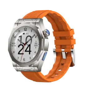 2024นาฬิกาอัจฉริยะรุ่นใหม่ความละเอียด HD 1.52 300มิลลิแอมป์ต่อชั่วโมง Z83สูงสุด Z83สแตนเลสสตีลอัลตร้า IP68กันน้ำเข็มทิศเอ็นเอฟซีนาฬิกาจีพีเอส